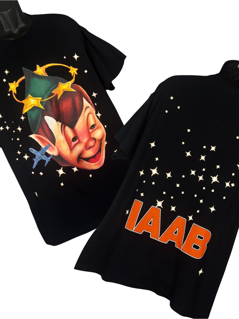 Drake Related It's All A Blur Tour Tee OVO Peter Pan Orange IAAB Black Size XL